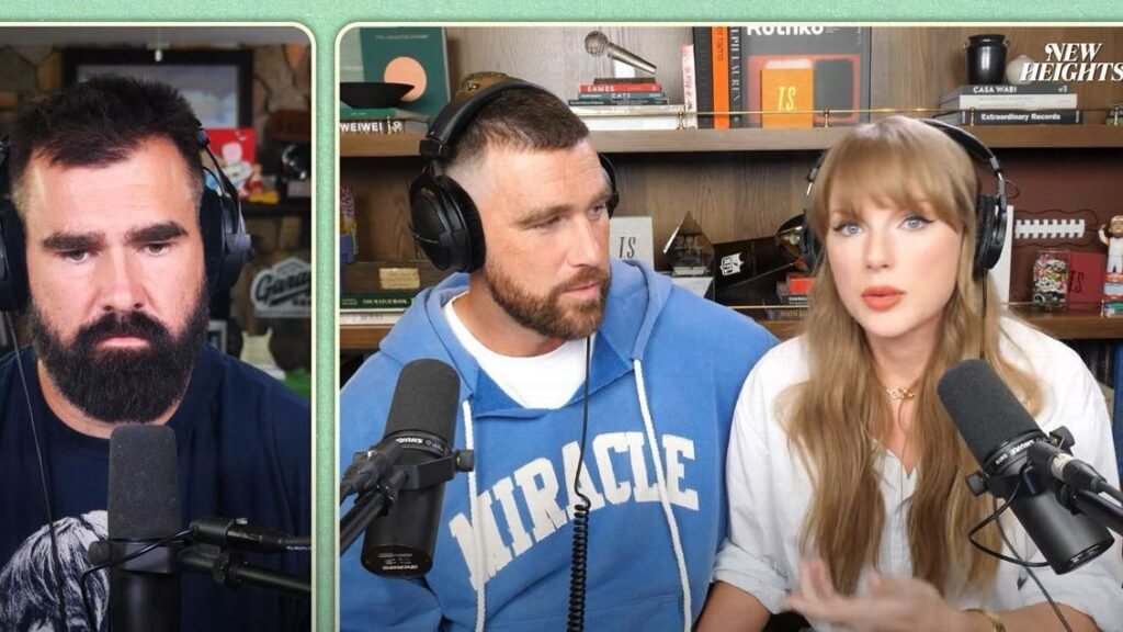 Highlights from Taylor Swift’s ‘New Heights’ cameo with Jason, Travis Kelce