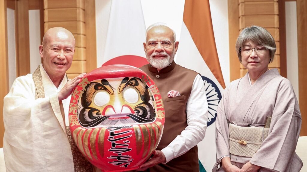 Watch | PM Modi presented with traditional Japanese Daruma doll — what does it symbolise?