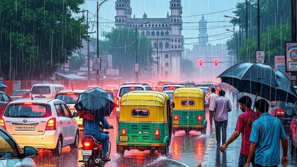 Hyderabad on heavy rainfall alert: IMD warns of intense showers, waterlogging, traffic expected – check forecast