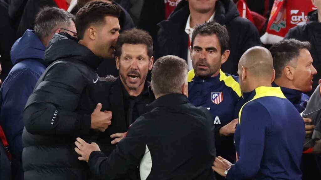 Atlético’s Simeone on Anfield squabble: ‘I was fighting back’