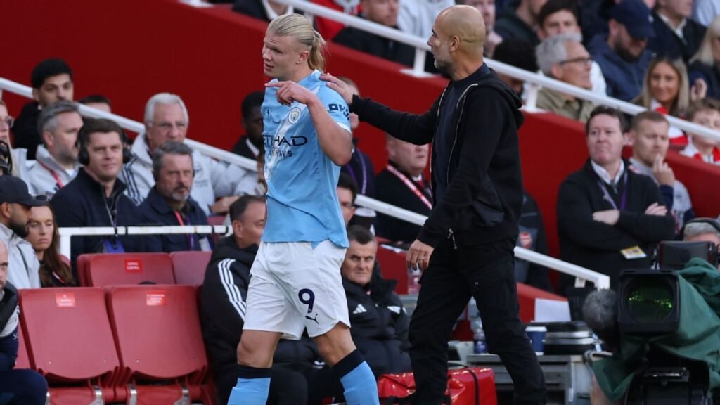 City’s Guardiola hoping injured Haaland fit for Burnley