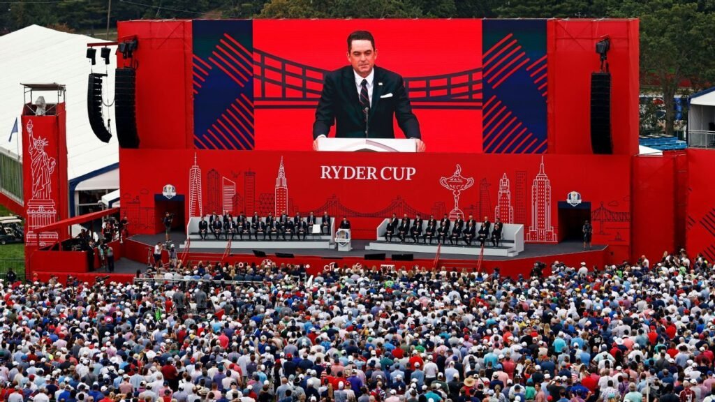 Banter, blunders begin at Ryder Cup opening ceremony