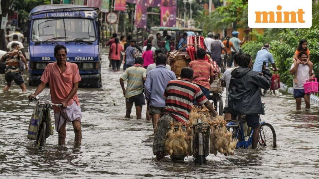 Kolkata Rain Live Updates: 7 dead, schools shut as rains lash West Bengal’s capital ahead of Durga Puja festivities