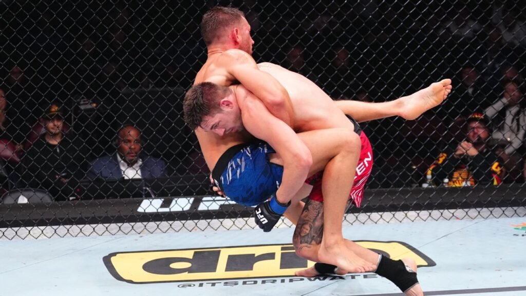 Brendan Allen upsets Reinier de Ridder in UFC main event