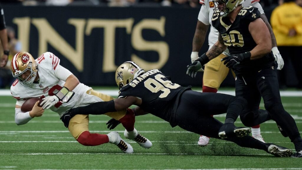 49ers swap 2 picks for Saints DE Carl Granderson