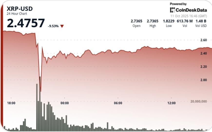 Ripple Reverses 40% Losses After Its Worst Crash