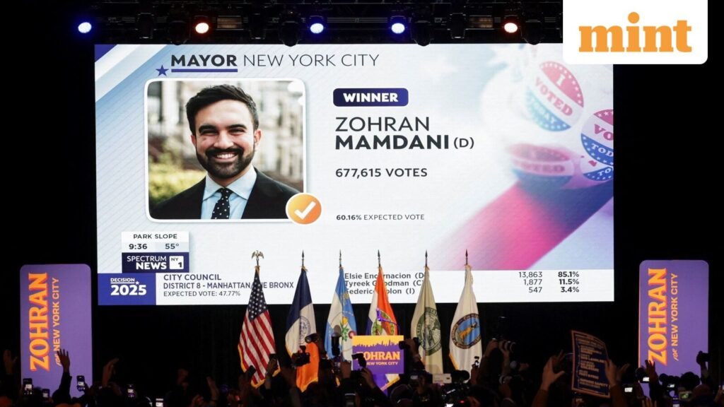 Zohran Mamdani, who calls himself a Democratic Socialist, elected New York City Mayor: US Media