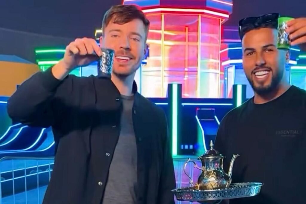 MrBeast Tries Moroccan Mint Tea with YouTuber Reda El Wahabi