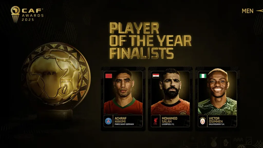 Achraf Hakimi Among Finalists for CAF Player of the Year 2025