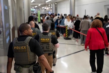 ICE Agents Patrol US Airports as Security Lines, Safety Concerns Grow ICE Agents Patrol US Airports as Security Lines, Safety Concerns Grow